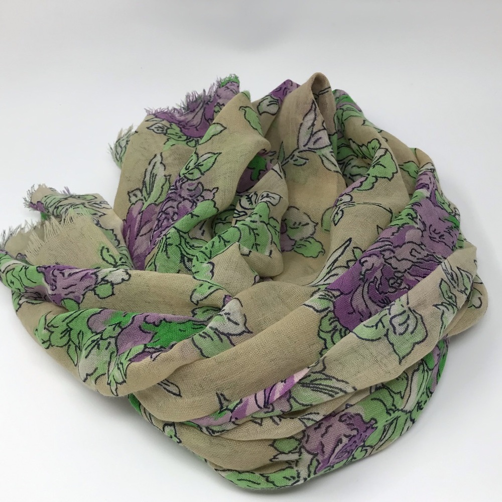 Anthro “Advanced Floriculture Scarf” by Bindya - Picture 6 of 9